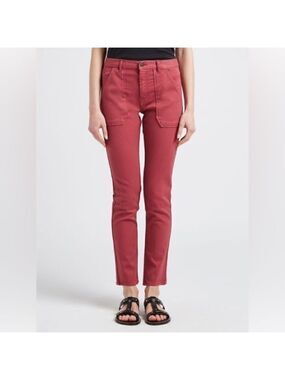 Ba&sh CSALLY - Red Slim-fit cotton jeans Sz 24
